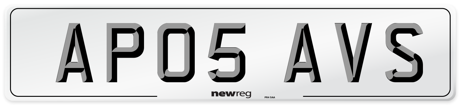 AP05 AVS Number Plate from New Reg